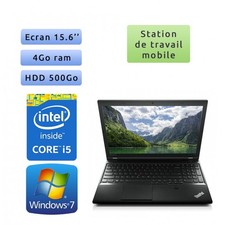 Occasion - Lenovo ThinkPad L540 - Windows 7 - i5 4Go 500Go - 15.6 - Ordinateur P