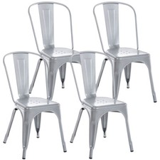 Lot de 4 Chaises empilables