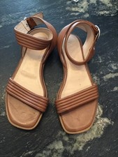Superbe Sandales Cuir Marron Claudie Pierlot 37 Tbe