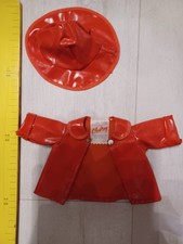 vêtements de poupées: veste et chapeau Clodrey t35 tissu enduit