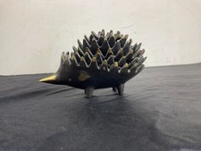 Hérisson en Bronze Cendriers Gigognes par WALTER BOSSE 1950's TRUNK ASHTRAY .