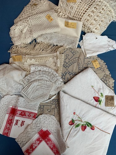 Lot linge ancien crochet - linge,