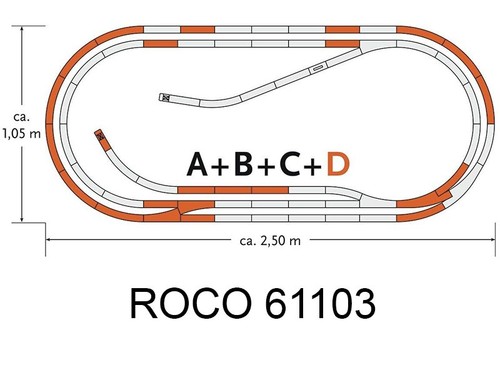 Roco set extension - d, voie
