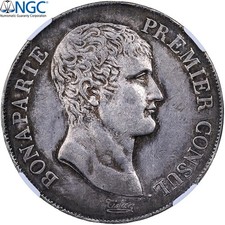 [#906167] France, Bonaparte Premier Consul, 5 Francs, An 12, Paris, Grenetis ser