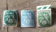 timbres FRANCE. Type Blanc. 3