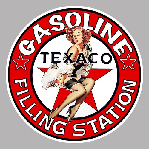 Sticker pin texaco - sticker,