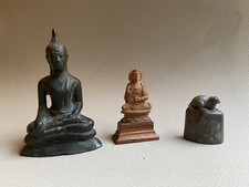 Chine Thaïlande Inde Bouddha Bronze Bois Sceau  Impérial Lot Art D’Asie