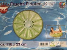 Matelas pneumatique gonflable rond fruit KIWI Ø118cm x 23cm pour piscine 77649