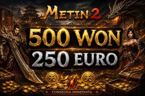 Metin server italy 500 won - server,