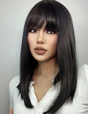 Perruque Synthétique Noir