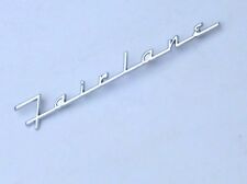 1957 57 Ford Fairlane Chrome Script pour The Hood Inférieur Panneau Neuf