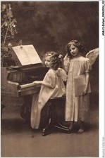 ANBP1-0057-ENFANT - Enfants anges - piano - fleurs