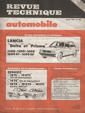 Revue technique automobile RTA Lancia Delta, Prima, Renault R11, R18