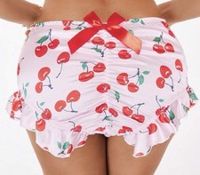 Cute Pink w 🍒Print Satiny