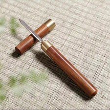 Pic à glace en acier inoxydable avec manche en bois et étui ustensile de cuisine