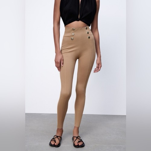 Zara camel high waisted - zara, high-waisted