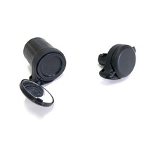 THE BEAM BEAM-BM0021-RETR - Flat Bar Rearview Mirror CORKY URBAN - Black