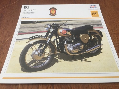 Carte moto bsa - 500, ss