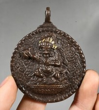 2.7''Old Tibet Tibetan Bronze