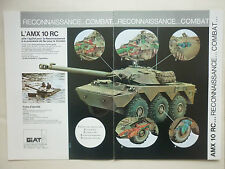 9/1980 PUB GIAT ARMEE FRANCAISE CHAR BLINDE AMX 10 RC ORIGINAL FRENCH AD