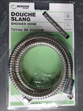 Tuyau de douche universel métal .flexible 1.5 M livré avec joints ,tuyau pommeau