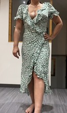 Robe Midi Volants Cache Coeur