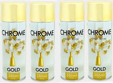 Bombes Peinture Chrome Or Doré Effet Miroir Gold Aérosol Spray 200 ml