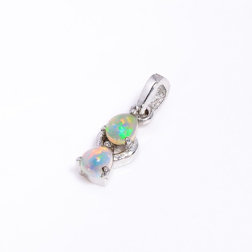 Cabochon opale blanche - cabochon,