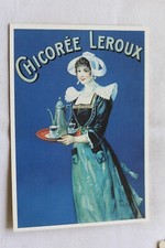 Cpm publicitaire, Chicorée Leroux, publicité