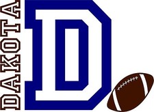 Personalized Varsity Letter and childs name with sport ball decal wall vinyl art