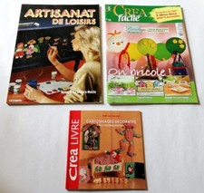 Lot de 2 livres et 1 revue Bricolage, cartonnage et artisanat de loisirs