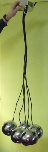 Suspension chrome boules - suspension,
