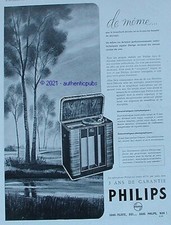 PUBLICITE PHILIPS RADIO PHONO