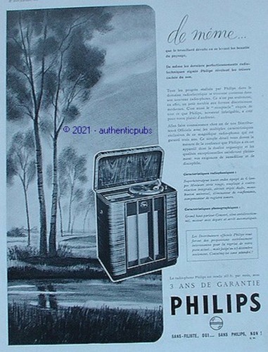 Publicite philips radio phono - publicite,