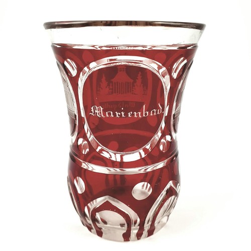 Biedermeier vues gobelet - -,