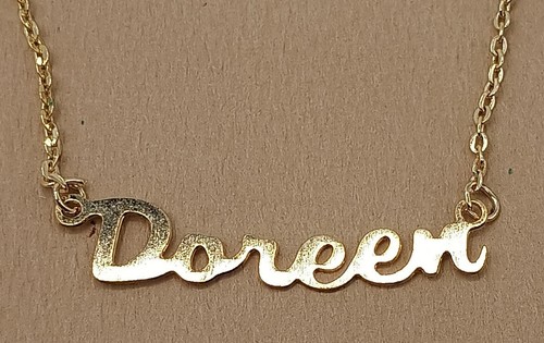 Collier prénom doreen or - collier,
