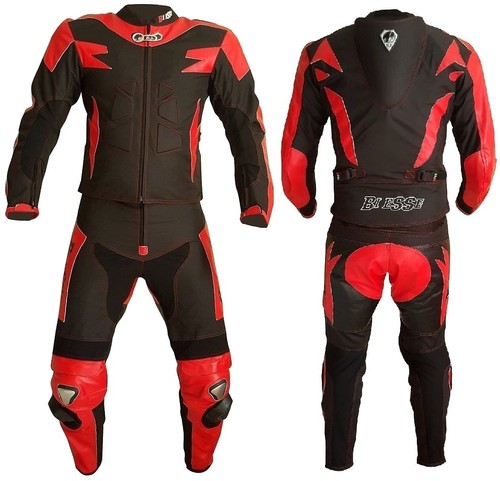 Combinaison moto cuir - en,