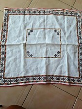 napperon ancien  broderie main