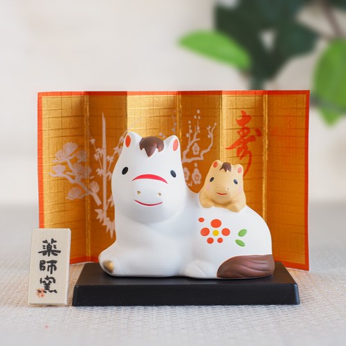 Figurine poterie cheval
