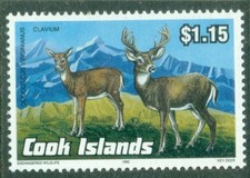 COOK Islands 1992     Key Deer