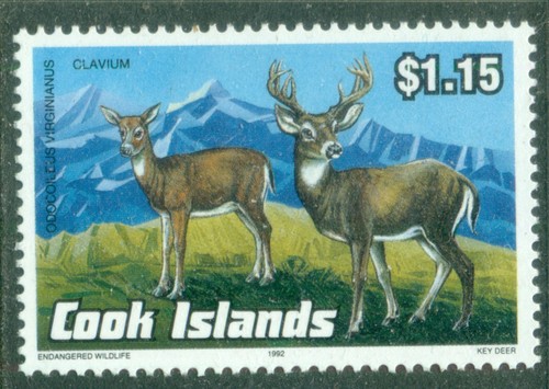 Cook islands 1992 key deer - ,