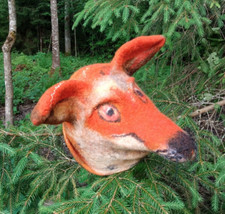 Chapeau de renard feutré original. Chapeau de sauna.Animal en feutre.Chapeau ...