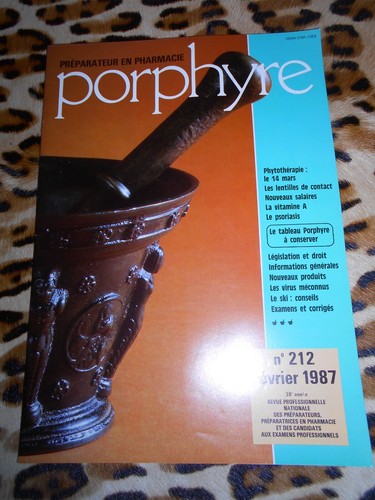 Revue porphyre préparateur - revue,