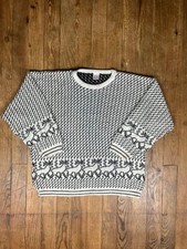Pull vintage maille coton à