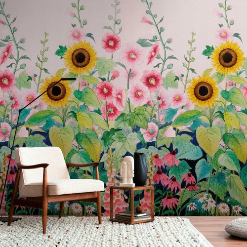 Papier peint vlies - papier, fleurs