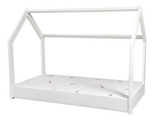 Ensemble matelas STANDARD+Lit maison cabane 160x80cm