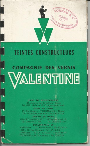Nuancier teintes constructeurs - teintes,