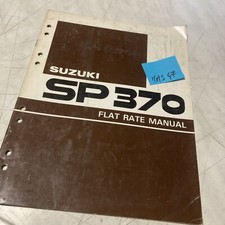 Suzuki SP370 manuel des temps de réparation en anglais SP 370 370SP