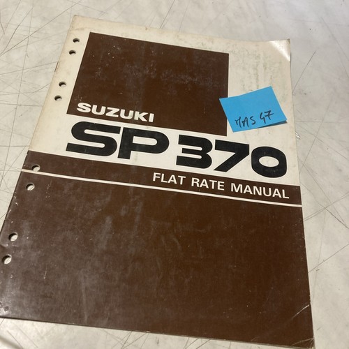 Suzuki sp370 manuel - sp370, temps