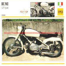 RUMI 125 Sport 1953 : Fiche Moto #001329